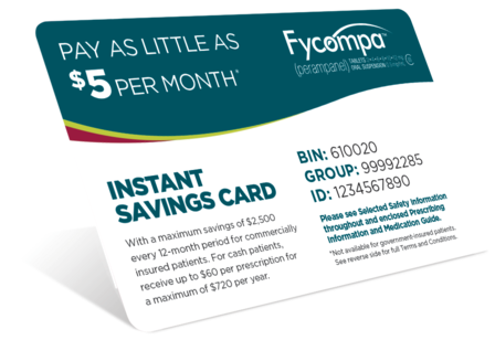 Pay as little as $5 per month FYCOMPA Instant Savings Card Program